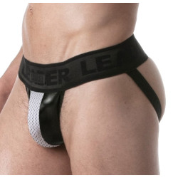 LEADER Jockstrap Brut Noir-Blanc
